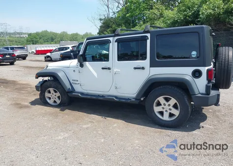 2014 Jeep Wrangler Unlimited Sport from USA, damaged, VIN 1C4BJWDG6EL115627